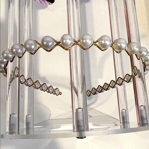 Headband- faux Pearl/gold
